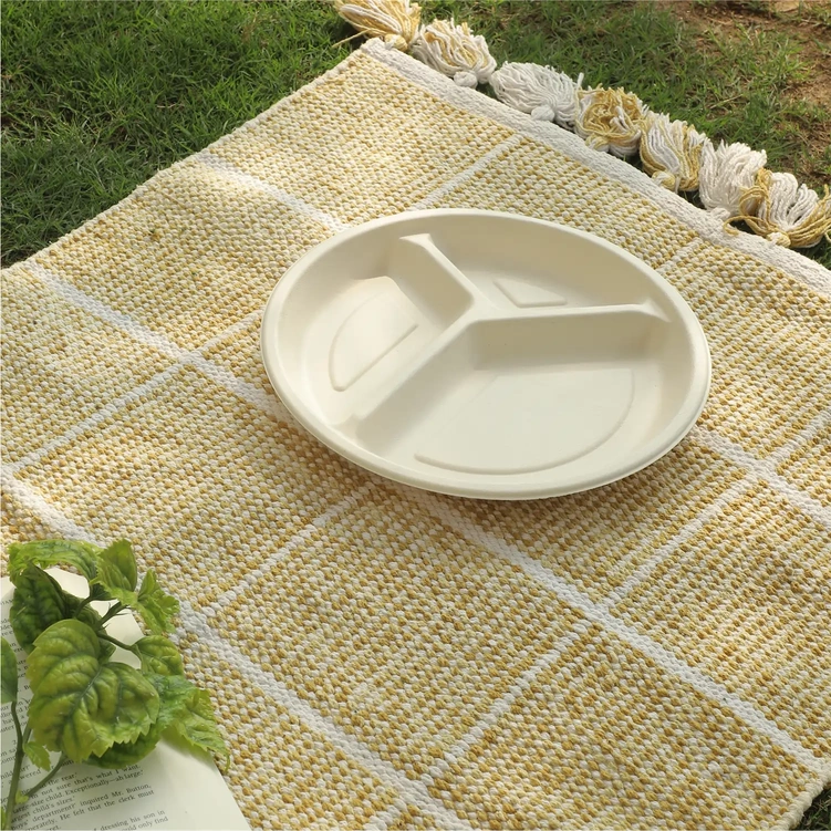 Meraki 10" 3 Compartment Round Plate - Image 2