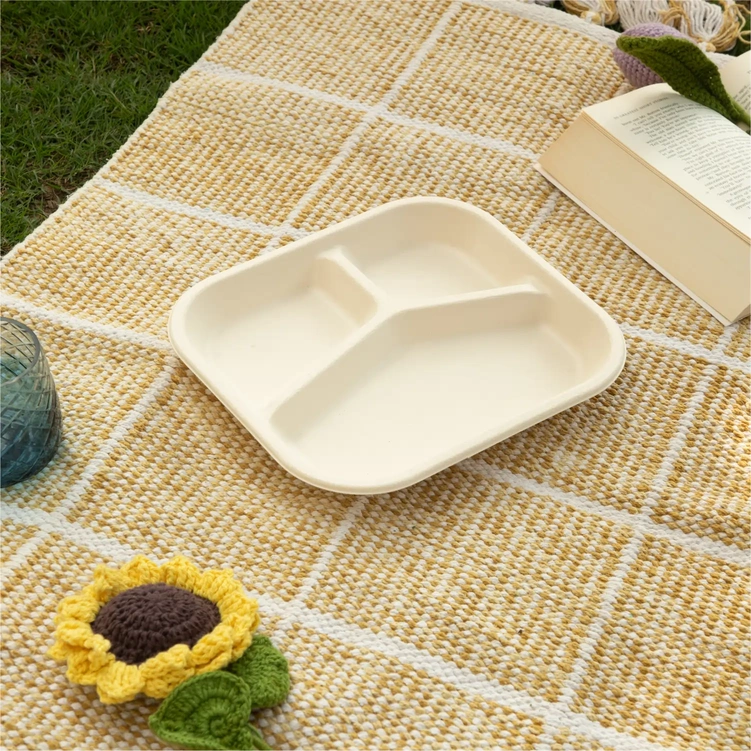 Meraki 3 Compartment Rectangle Meal Tray - Image 2