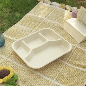 Alternative view of Meraki 4 Compartment Rectangle Meal Tray
